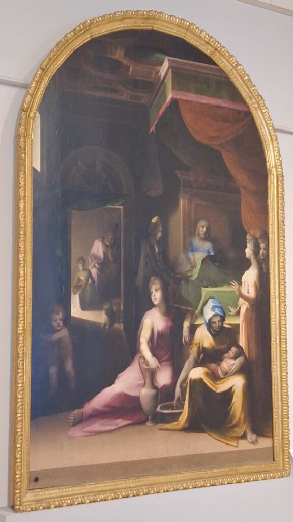 La nascita di Maria Vergine di Domenico di pace detto Beccafumi, altro capolavoro della Pinacoteca di Siena