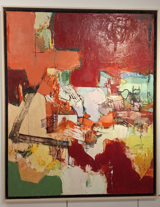 Chiharu Shiota realizza un unico dipinto ad oilo, presente anch'esso alla mostra monografica dell'artista giapponese al MAO di Torino