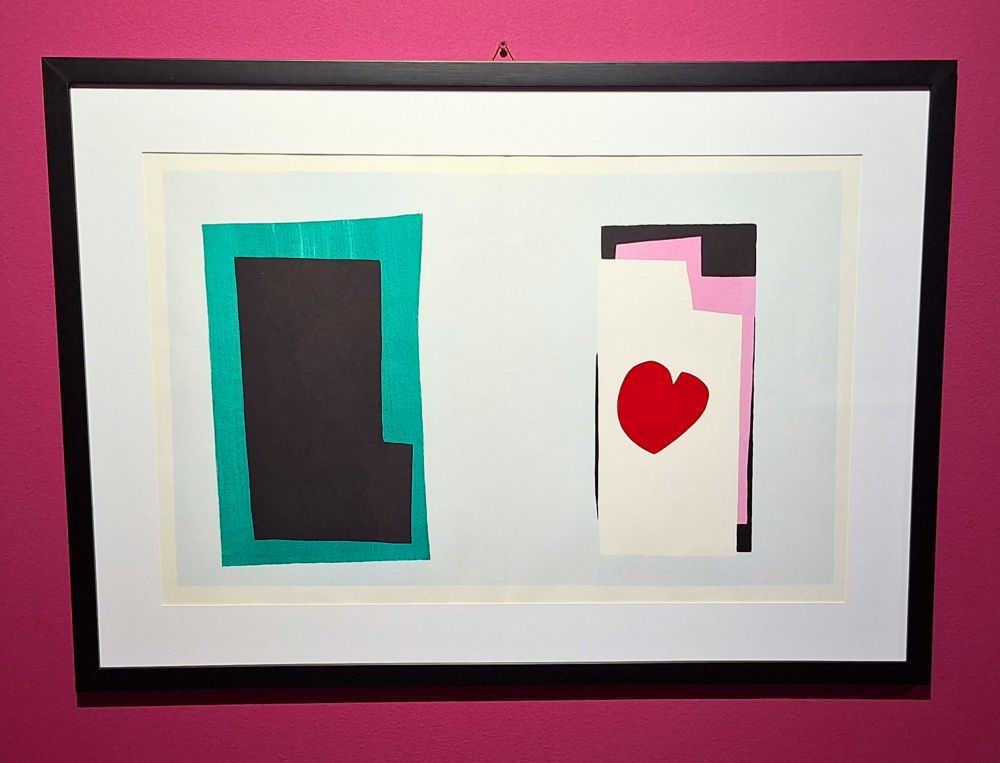 Coeur tratta da Jazz - Matisse Opera tratta da Jazz, libro d'artista di Henri Matisse completamente realizzata con i papiers découpés