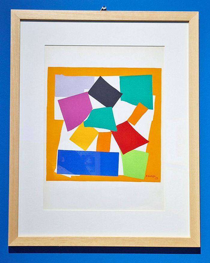 L'escargot Matisse-DernièRES OEUVRES 1950-1954 vOL. ix n. 35-36 de la revue Verve Paris 1958 Ritagli di carta colorata creando la linea immaginaria di una piccola, colorata lumaca